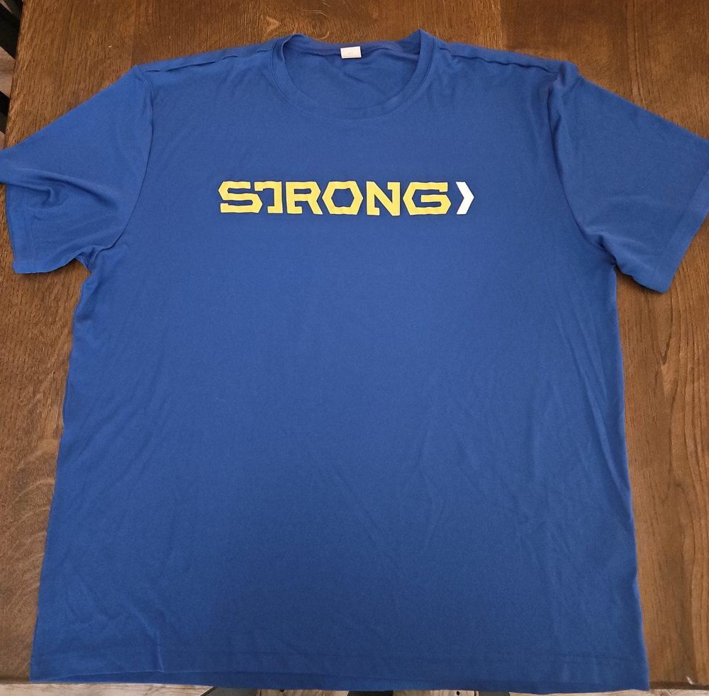 Sport-Tek Royal Blue Tee with Yellow STRONG Logo